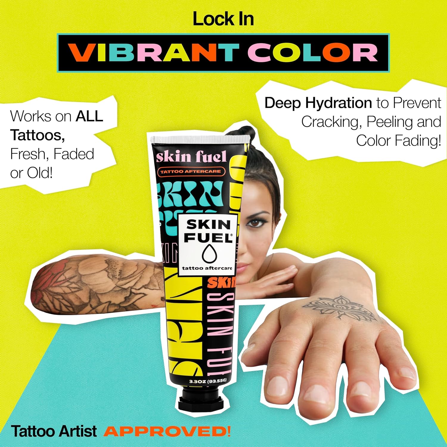 Tattoo Aftercare Kit – Cream & Unscented Soap for Tattoos with Jojoba Seed Oil, Shea Butter & Aloe – Plant-Powered Healing Ointment & Tattoo Wash for Fresh & Long-Term Ink Care (2-Piece Set)